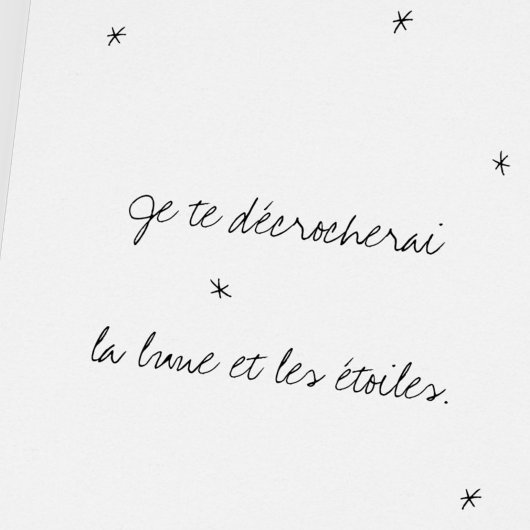 Je te décrocherai la lune greeting card