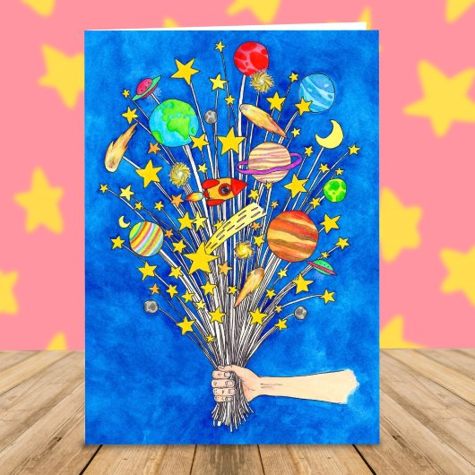 Je te décrocherai la lune greeting card