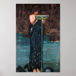 Jealous Circe, 1892 by John William Waterhouse Poster