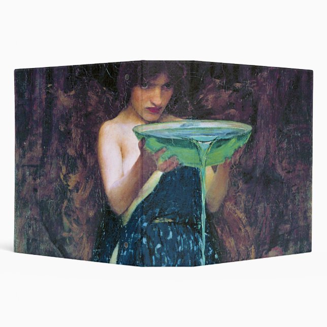 Jealous Circe, John William Waterhouse 3 Ring Binder (Background)