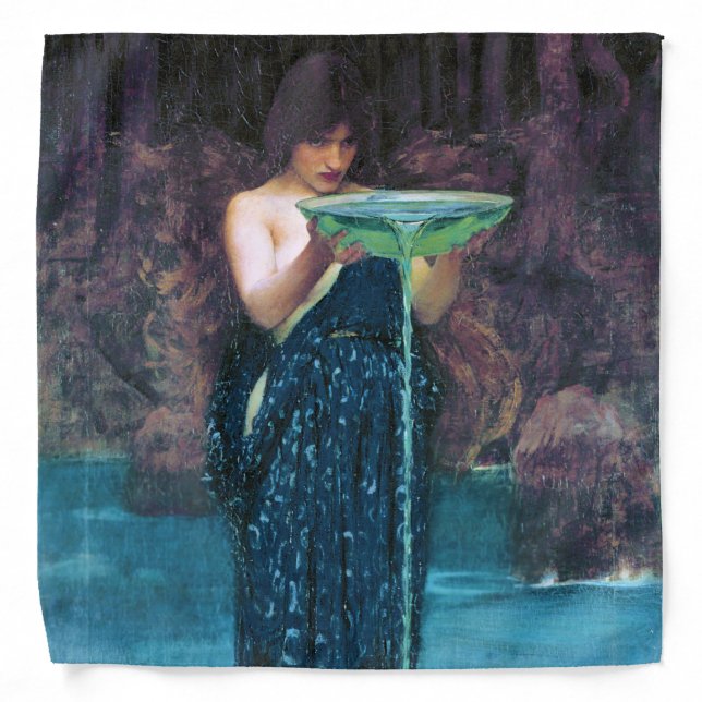 Jealous Circe, John William Waterhouse Bandana (Front)