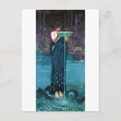 Jealous Circe John William Waterhouse Postcard