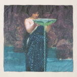 Jealous Circe, John William Waterhouse Scarf<br><div class="desc">John William Waterhouse RA (6 April 1849 – 10 February 1917) was an English painter known for working first in the Academic style and for then embracing the Pre-Raphaelite Brotherhood's style and subject matter. His artworks were known for their depictions of women from both ancient Greek mythology and Arthurian legend....</div>