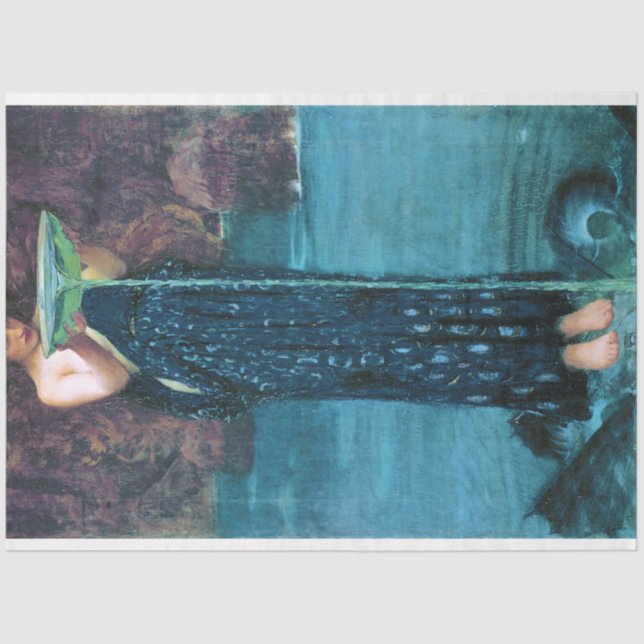 Jealous Circe, John William Waterhouse Tissue Paper (Front)