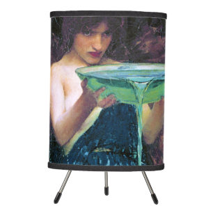 Jealous Circe, John William Waterhouse Tripod Lamp