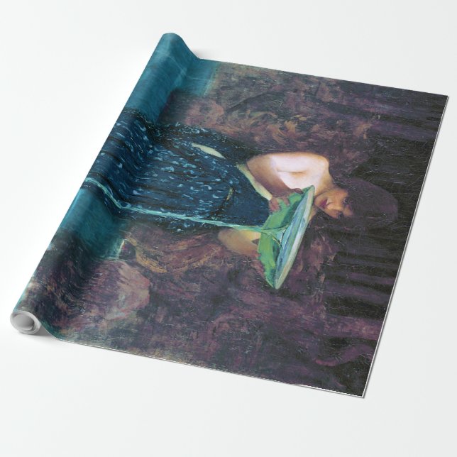 Jealous Circe, John William Waterhouse Wrapping Paper (Unrolled)