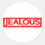 Jealous Stamp Classic Round Sticker