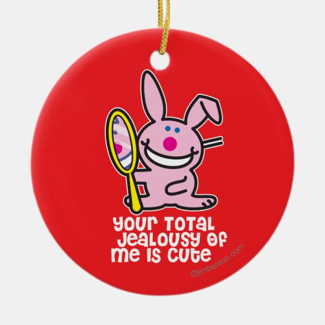 Jealousy Ceramic Ornament (Front)