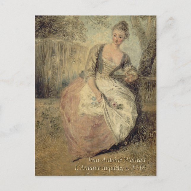 Jean-Antoine Watteau CC0588 Rococo Postcard (Front)