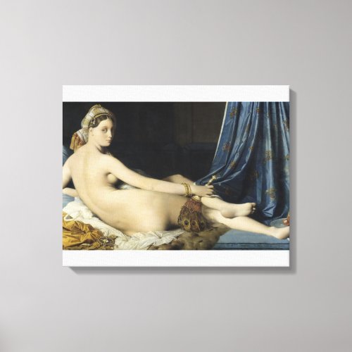 Jean_Auguste_Dominique Ingres _La Grande Odalisque Canvas Print