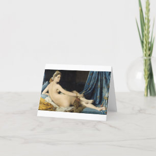 Jean-Auguste-Dominique Ingres -La Grande Odalisque Letterpress Thank You Card