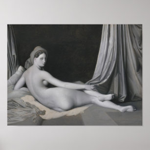 Jean Auguste Dominique Ingres   Odalisque in Grisa Poster