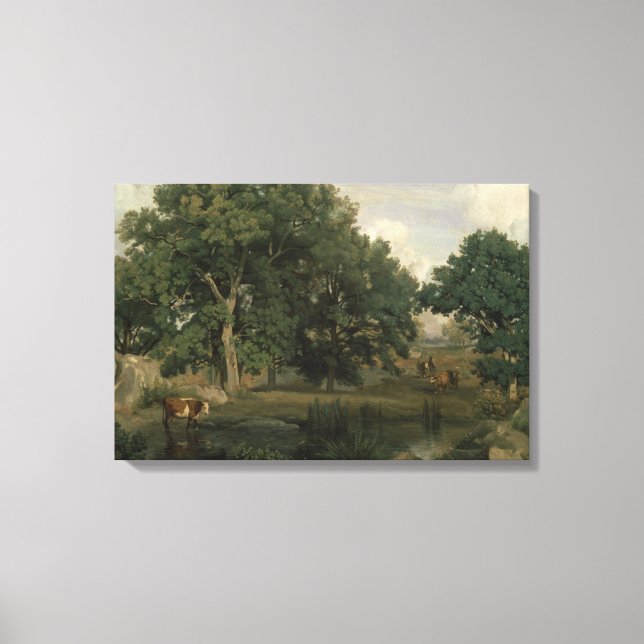 Jean-Baptiste-Camille Corot - Forest Canvas Print (Front)