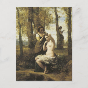 Jean-Baptiste-Camille Corot The Toilette Postcard
