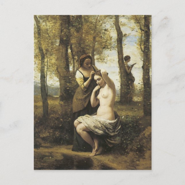 Jean-Baptiste-Camille Corot The Toilette Postcard (Front)
