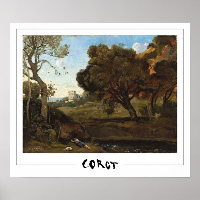 Jean-Baptiste-Camille Corot Zedign Art Poster #138 (Front)