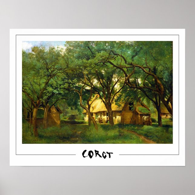 Jean-Baptiste-Camille Corot Zedign Art Poster #18- (Front)