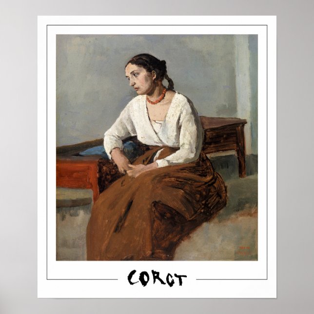 Jean-Baptiste-Camille Corot Zedign Art Poster #359 (Front)