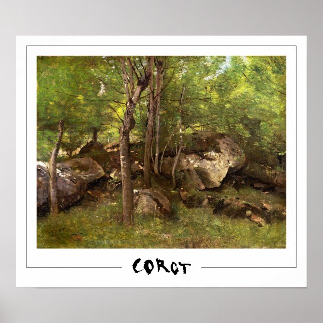 Jean-Baptiste-Camille Corot Zedign Art Poster #8-3 (Front)