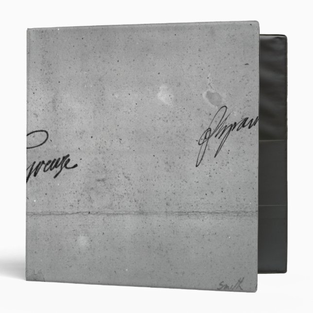 Jean-Baptiste Greuze's signature 3 Ring Binder (Front/Inside)