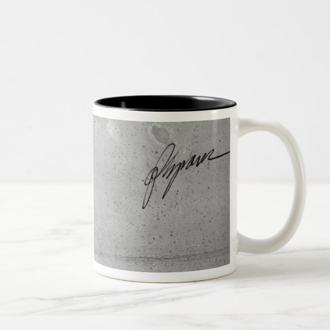 Jean-Baptiste Greuze's signature Two-Tone Coffee Mug (Right)