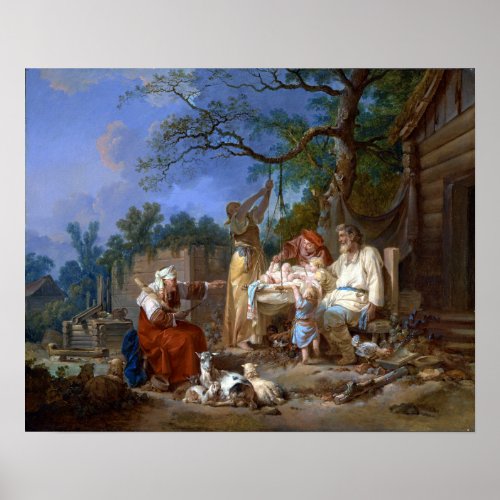Jean_Baptiste Le Prince The Russian Cradle Poster