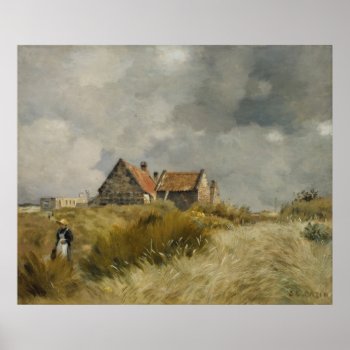 Jean Charles Cazin - Cottage In The Dunes Poster by niceartpaintings at Zazzle