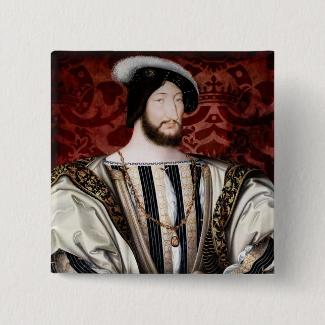 Jean Clouet - Francois I, King of France Button (Front)