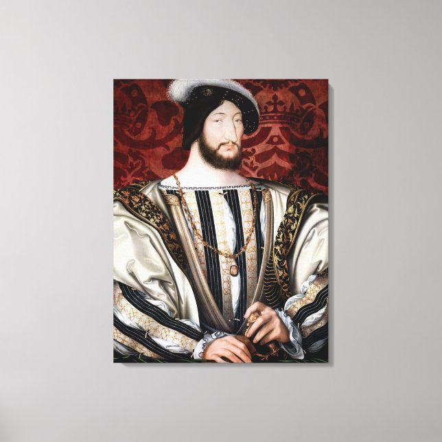 Jean Clouet - Francois I, King of France Canvas Print (Front)