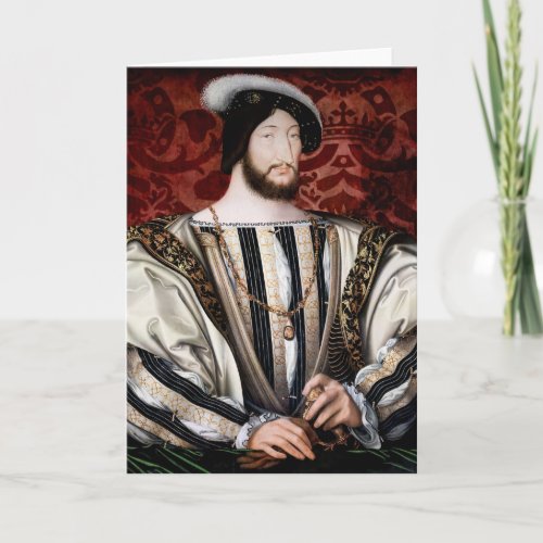 Jean Clouet _ Francois I King of France Card