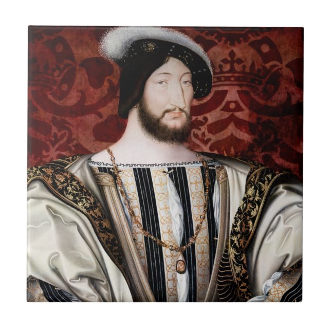 Jean Clouet - Francois I, King of France Ceramic Tile (Front)