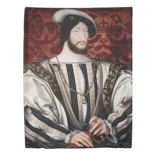 Jean Clouet _ Francois I King of France Duvet Cover