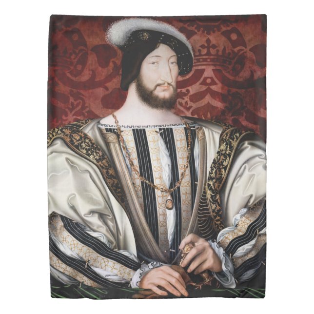 Jean Clouet - Francois I, King of France Duvet Cover (Front)