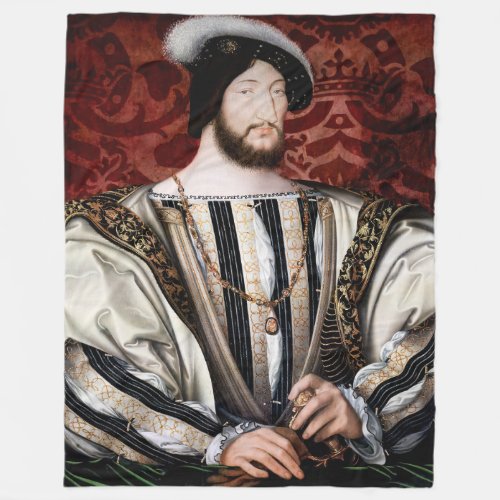Jean Clouet _ Francois I King of France Fleece Blanket