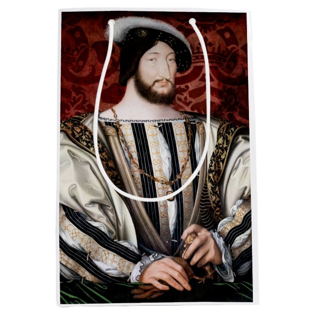 Jean Clouet - Francois I, King of France Medium Gift Bag (Front)