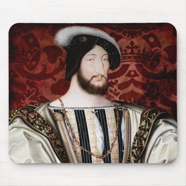 Jean Clouet - Francois I, King of France Mouse Pad (Front)