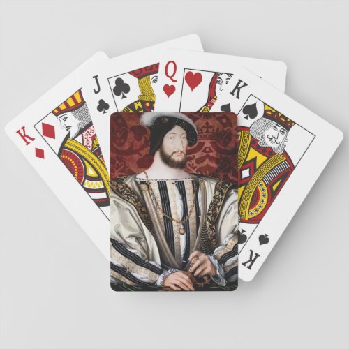 Jean Clouet _ Francois I King of France Playing Cards