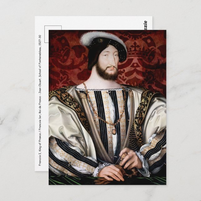 Jean Clouet - Francois I, King of France Postcard (Front/Back)