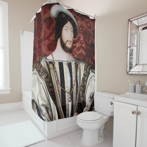 Jean Clouet _ Francois I King of France Shower Curtain