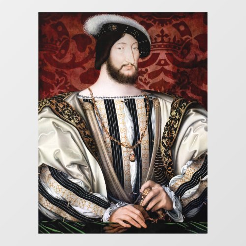 Jean Clouet _ Francois I King of France  Window Cling