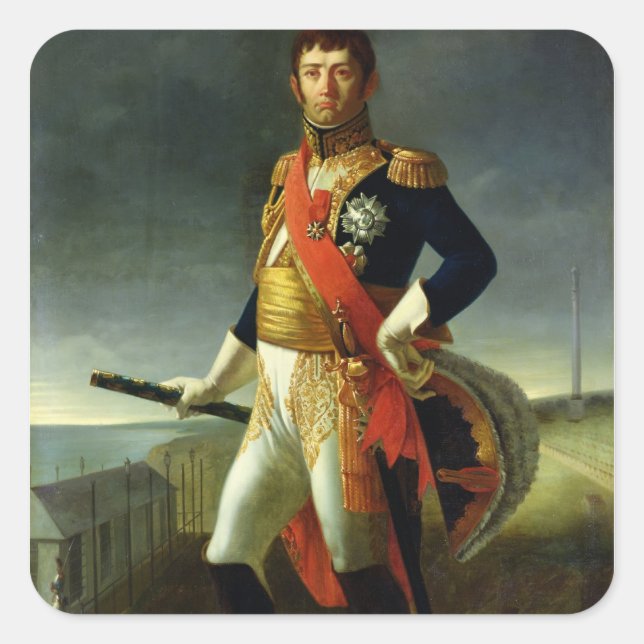 Jean-de-Dieu Soult  Duke of Dalmatia, 1856 Square Sticker (Front)