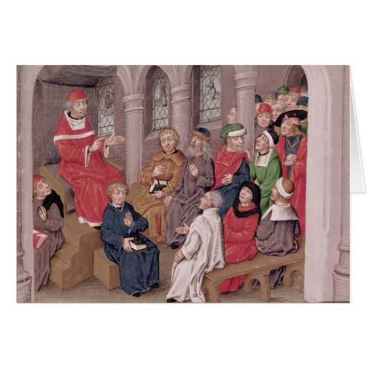 Jean de Gerson  preaching the Passion Cards (Front Horizontal)