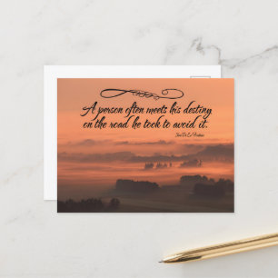 Jean de La Fontaine Inspirational Quote "Destiny" Postcard