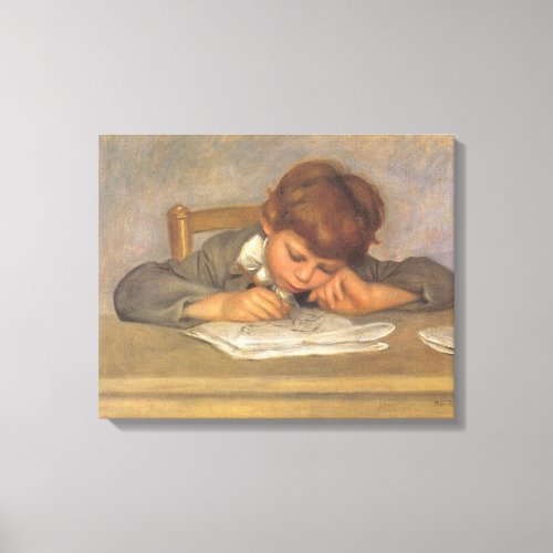 Jean Drawing by Pierre Renoir Vintage Fine Art Canvas Print