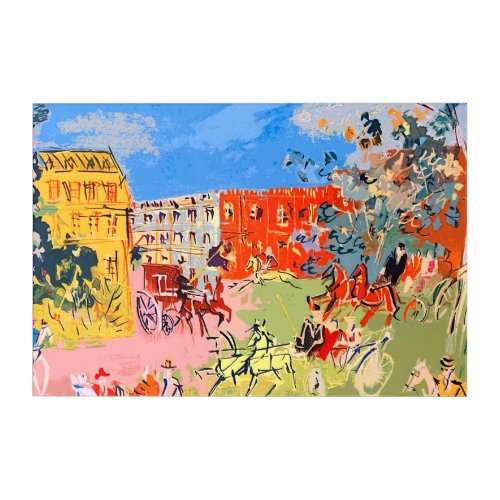 Jean Dufy Horsemen Acrylic Wall Art