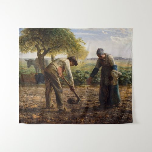 Jean_Francois Millet _ Potato Planters Tapestry
