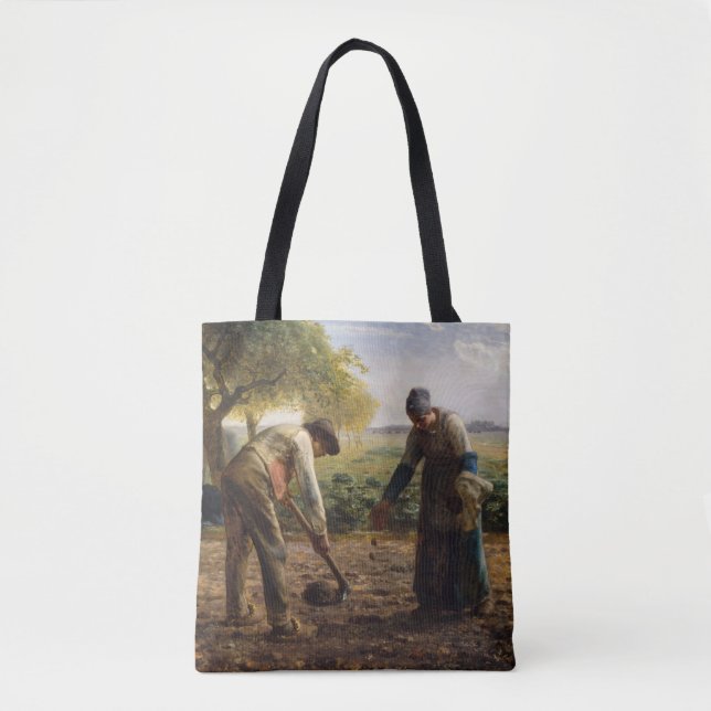 Jean-Francois Millet - Potato Planters Tote Bag (Front)