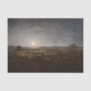 Jean-Francois Millet - Sheepfold, Moonlight 1872 Tissue Paper