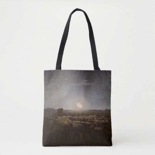 Jean_Francois Millet _ Sheepfold Moonlight 1872 Tote Bag