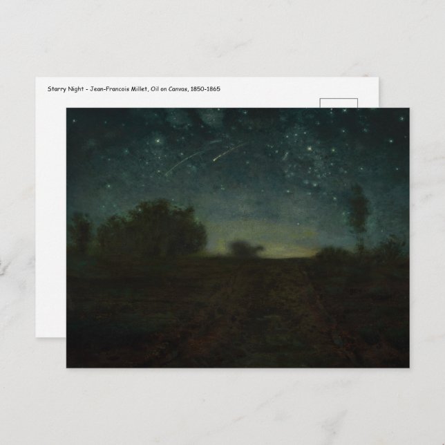 Jean-Francois Millet - Starry Night Postcard (Front/Back)